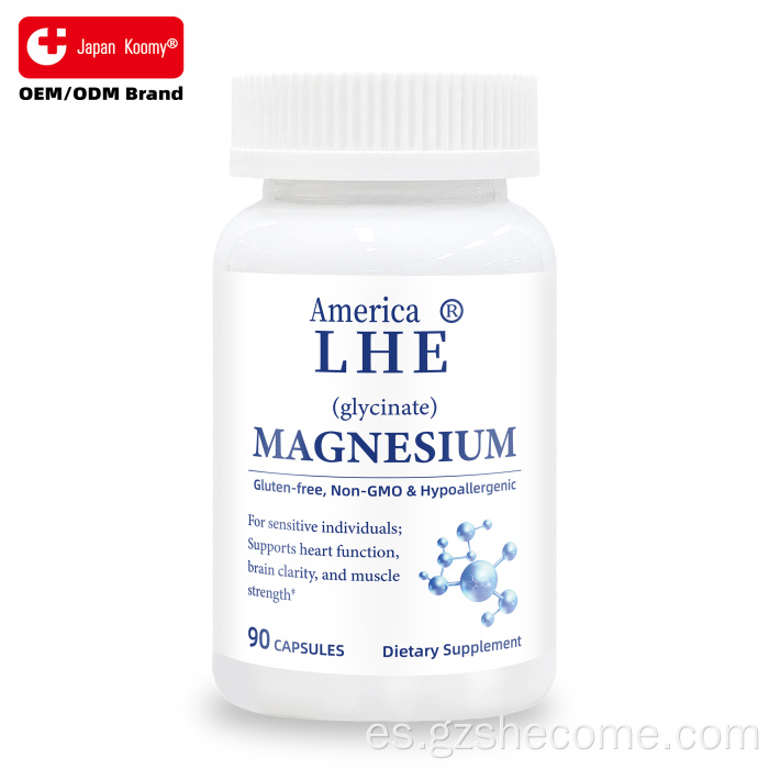 Las cápsulas de magnesio Shecome apoyan la producción de energía.